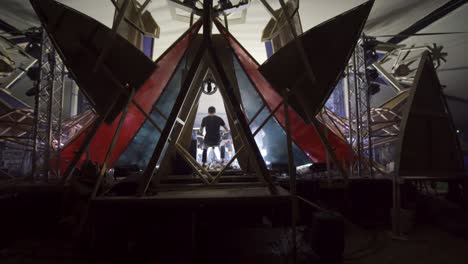 drummer playing live on stage