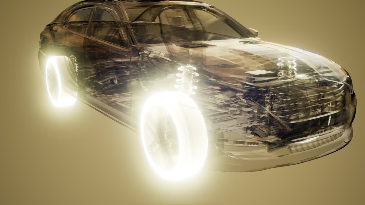 ruedas de coche brillando en el coche