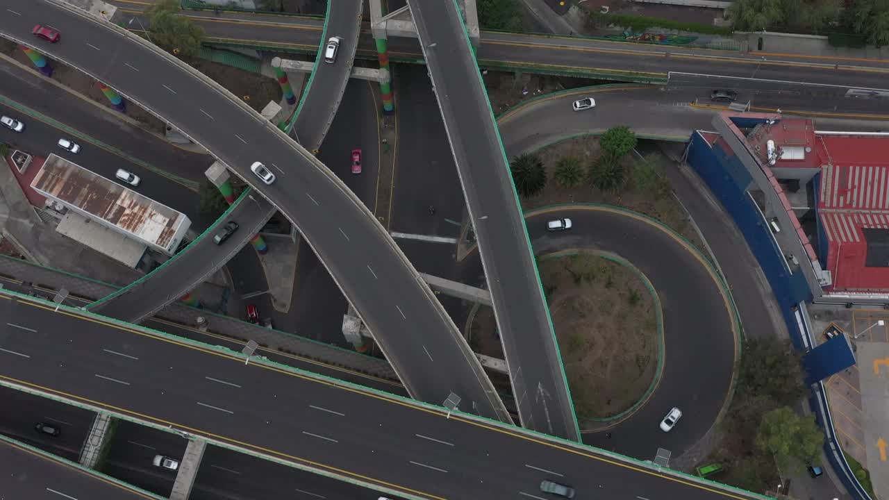 멕시코 시티의 샌안토니오 유통업체를 공중에서 볼 수 있는 드론