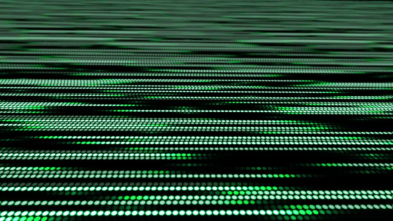 animación de puntos línea cibernética gráficos de movimiento