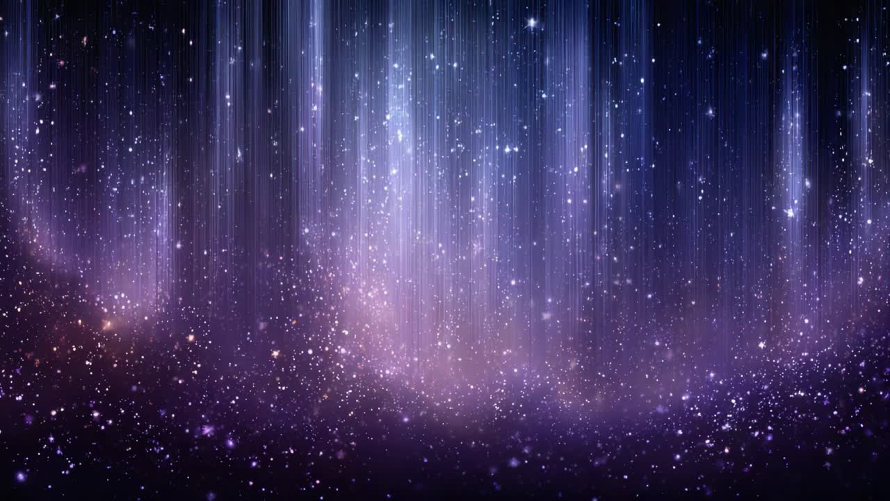 Uno straordinario spettacolo di colori cosmici: uno splendido gradiente di luce e stelle su uno sfondo celeste che cattura l'immaginazione con il suo fascino etereo