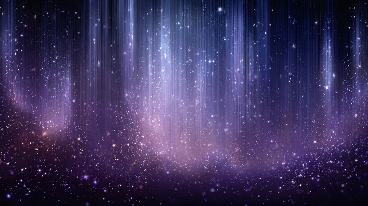 Uno straordinario spettacolo di colori cosmici: uno splendido gradiente di luce e stelle su uno sfondo celeste che cattura l'immaginazione con il suo fascino etereo