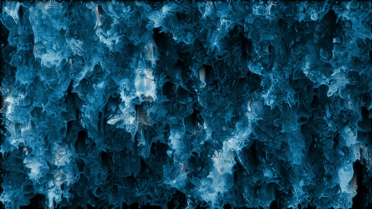 파란색 휘어진 캐스케이딩 수채화 추상화 루프