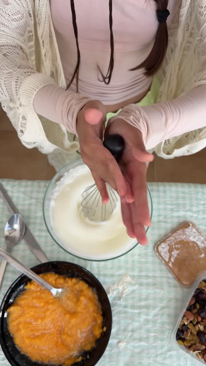 Making a Pumpkin Dessert