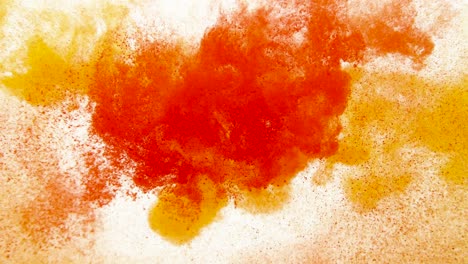 4k footage of colorful ink drops in water, isolated abstract background. pouring ink in water. underwater paint mix. slow psychedelic dye swirls, colored smoke explosion. splashing, floating liquid