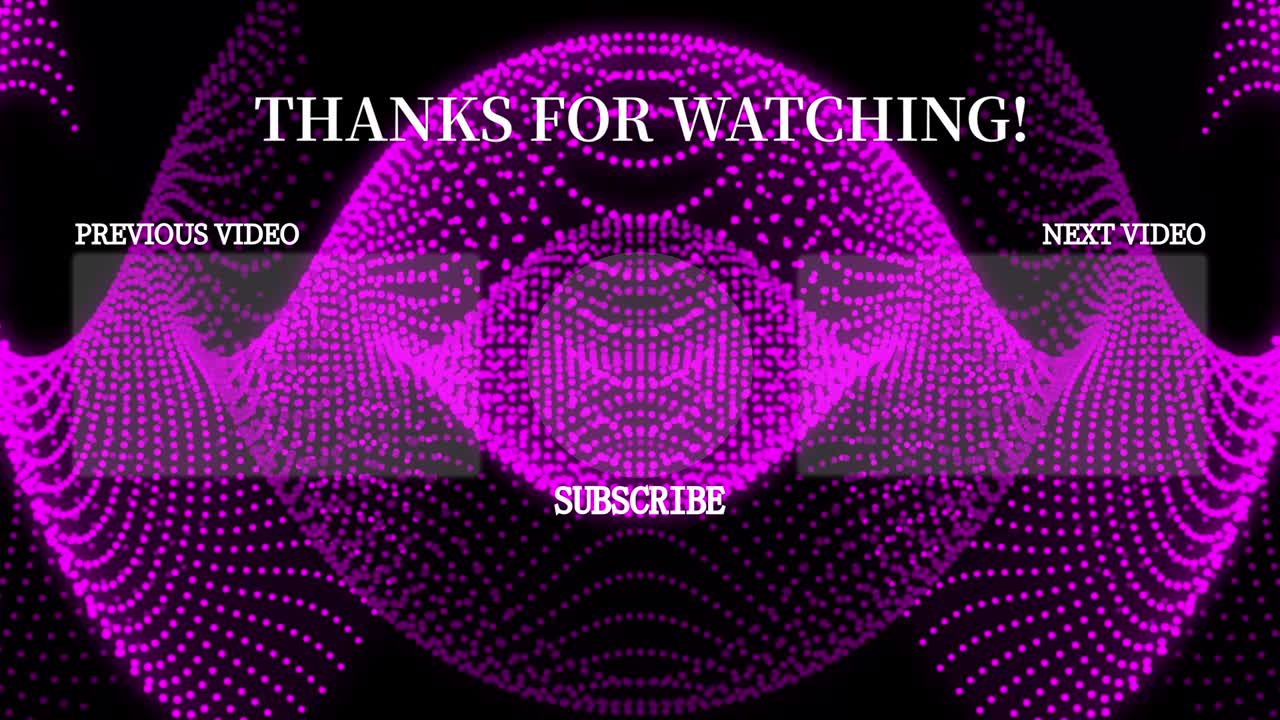 Cool stylish end card ending screen motion graphics