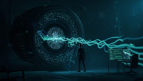 discovering a cutting-edge futuristic world filled with state-of-the-art technology and engaging interactive holograms