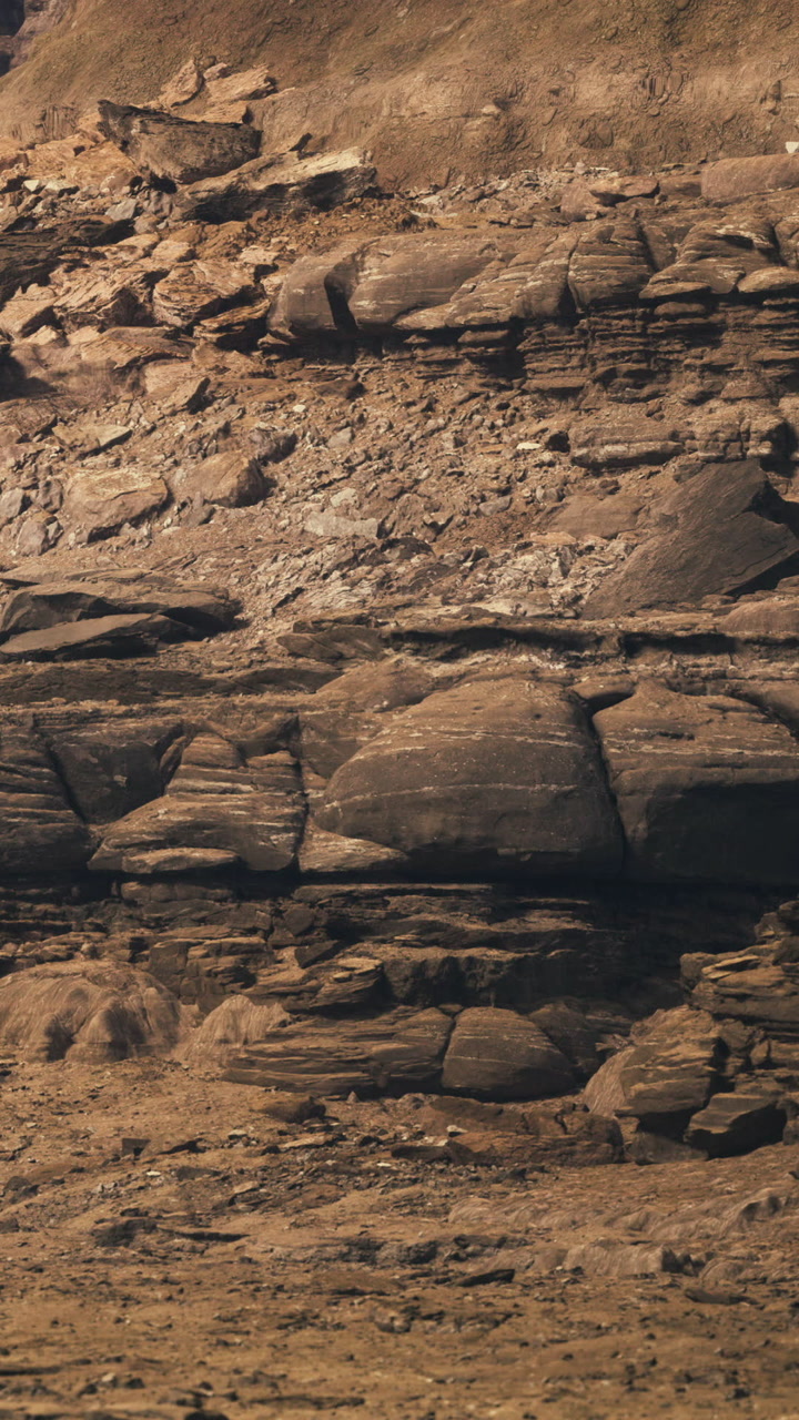 Exploring the rugged textures of ancient rocky landscapes at sunset