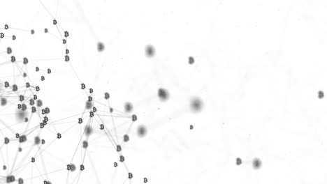 bitcoin network abstract visualization
