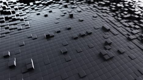 abstract black cubes pattern