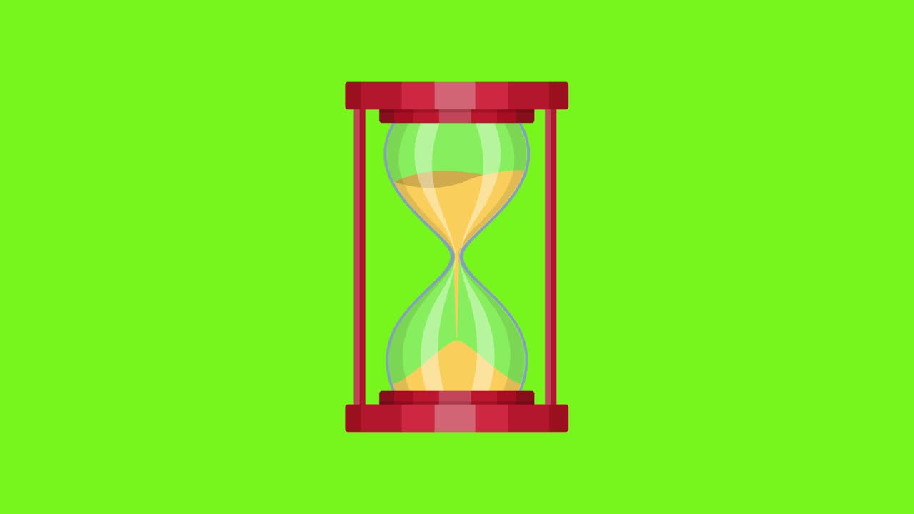 Hourglass video animation