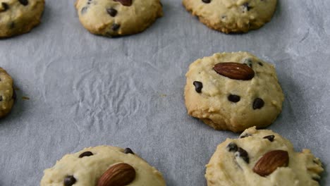 galletas de chocolate caseras en primer plano