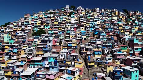 colorful hilltop housing