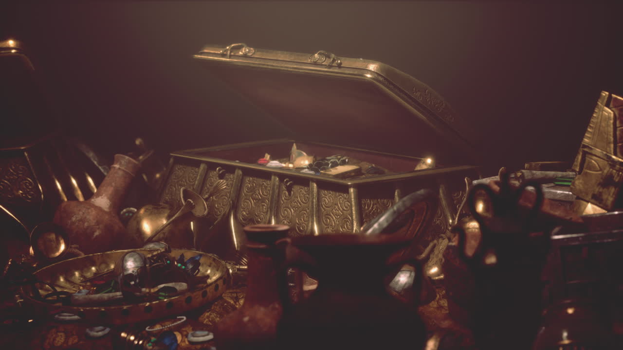 신비로운 오래된 나무 보물이 열렸습니다.