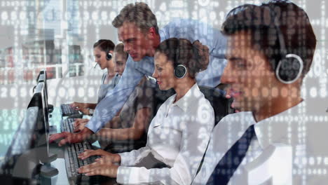 agenti del call center e il loro manager