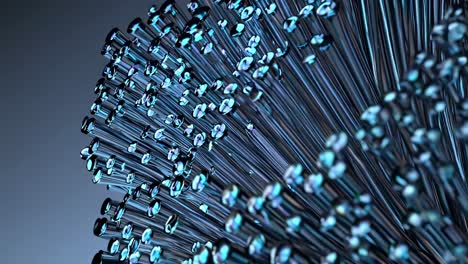 optical fiber bundle - abstract technological design
