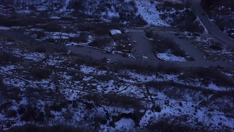 Establishing-areal-shot-of-Provo-mountain-in-Utah,-USA