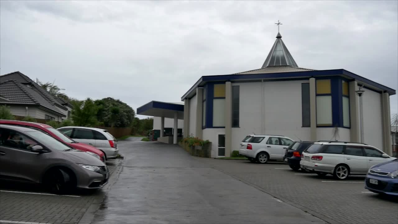 장례식을 위한 종교 예배당이나 장례식장 촬영