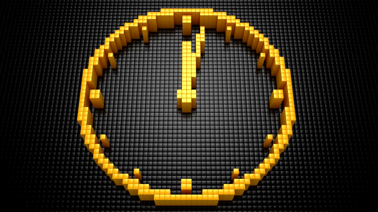 상자는 시계를 형성했습니다.