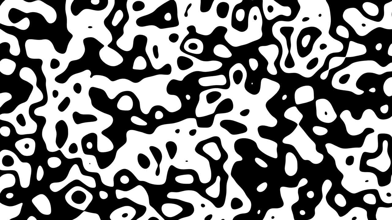 gráficos de movimiento cgi abstractos y fondo animado con líneas en blanco y negro en movimiento. bucle sin costuras de animación cg.