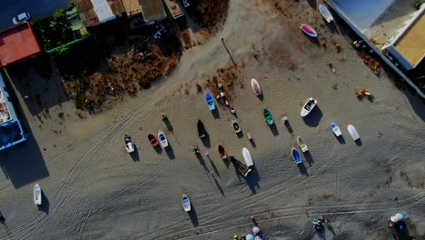 drone shot rising, tilting down and slowly moving forward