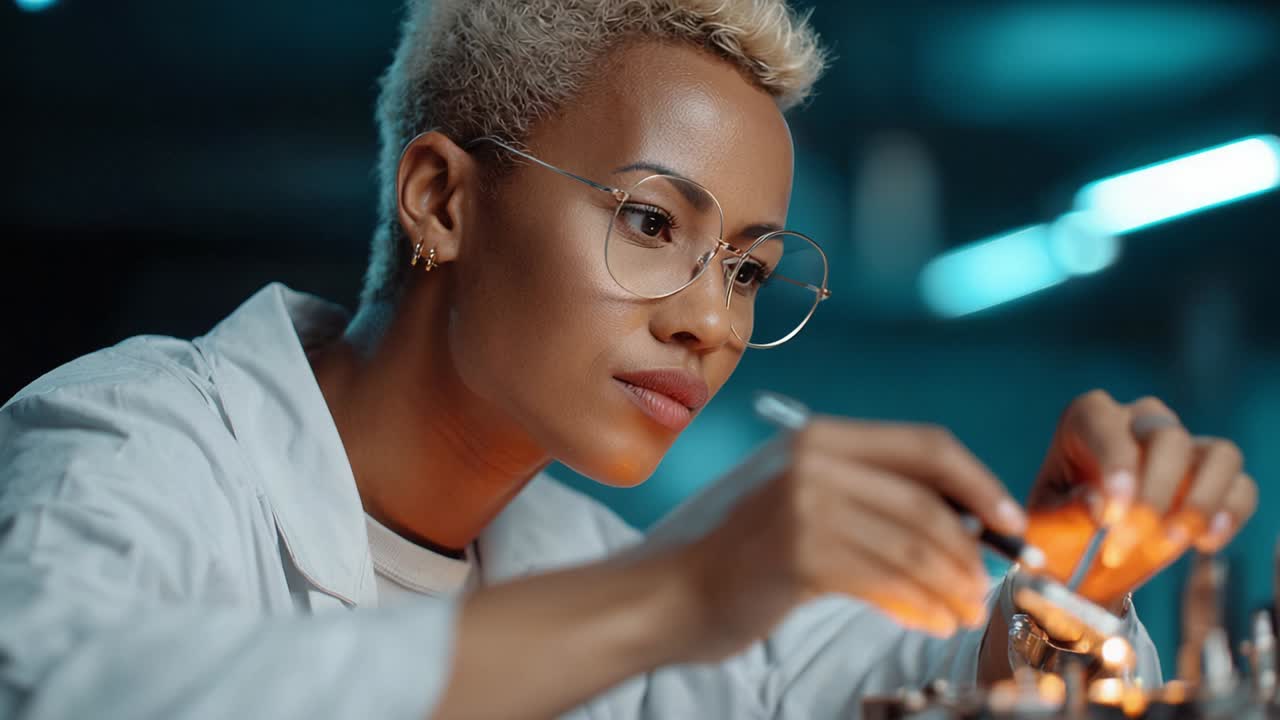 Scientist conducting research in the laboratory