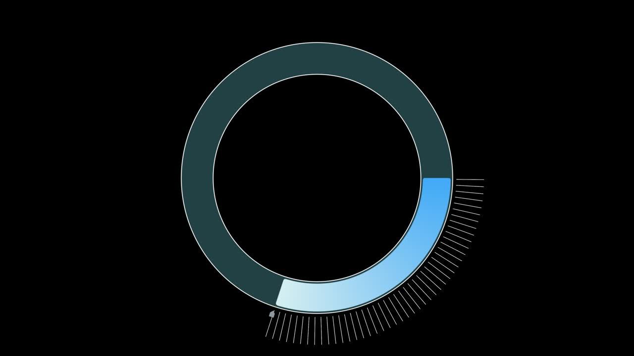 4k animation shows loading progress
