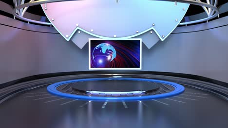 loop di sfondo dello studio di notizie virtuale 3d