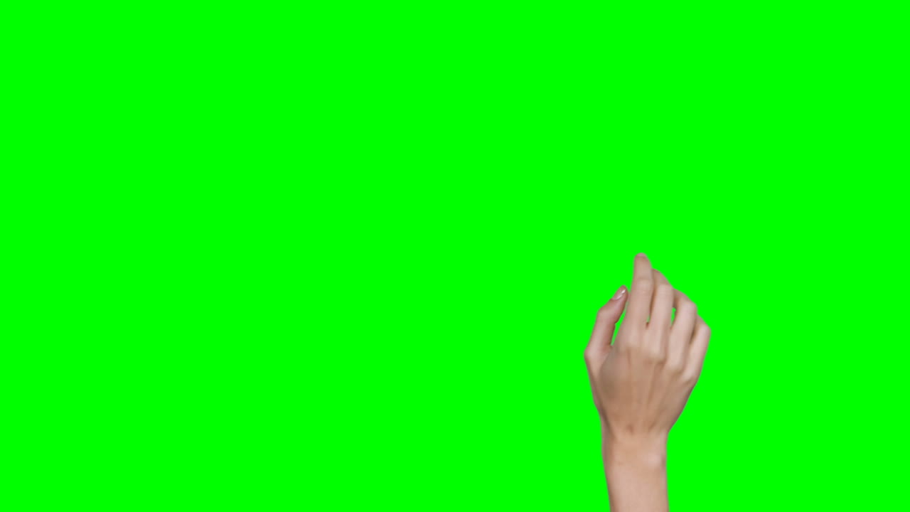 mano fingiendo tocar una pantalla invisible