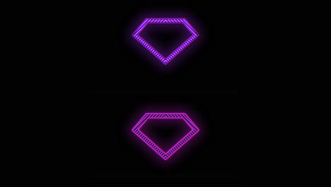 purple diamonds pattern with led light in club style