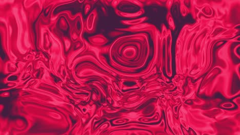 la textura de mármol ondulado de metal líquido con fondo en movimiento. holograma de plasma rojo animado con gráfico de movimiento. animación de flujo de fluidos ondulados abstractos 4k video