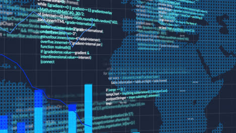 Animation-of-data-processing-over-world-map