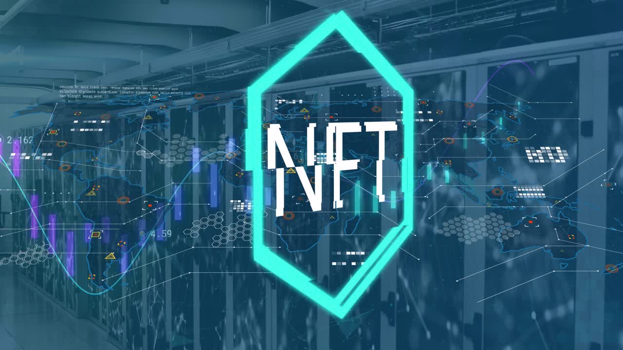 Animation af grafer og NFT over servere.
