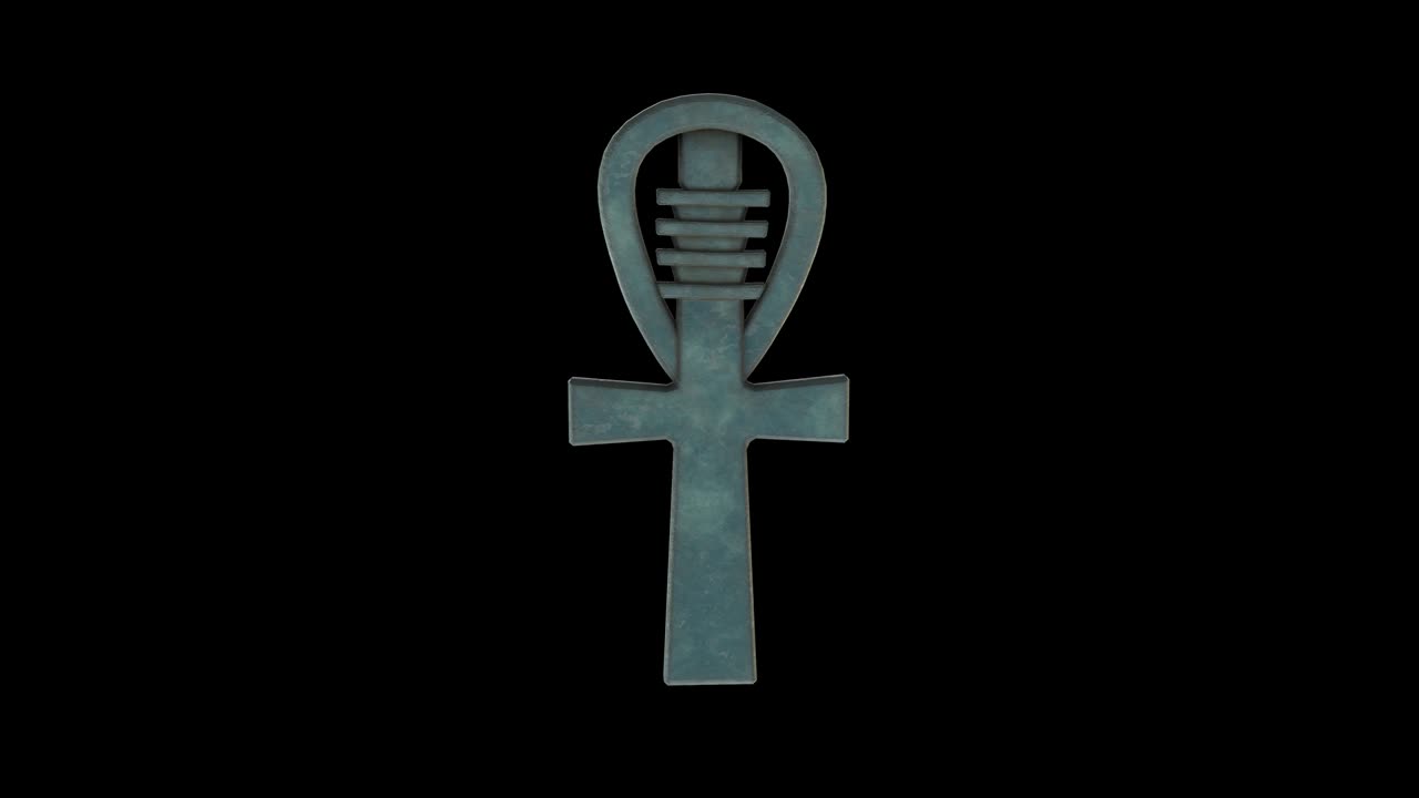 amuleto de ankh - bucle de rotación