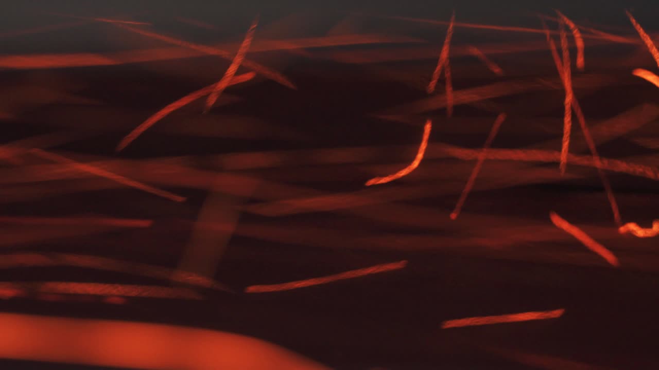 Abstract Red and Orange Light Trails