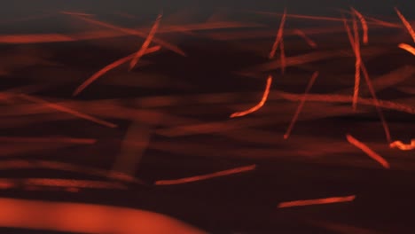 abstract red and orange light trails