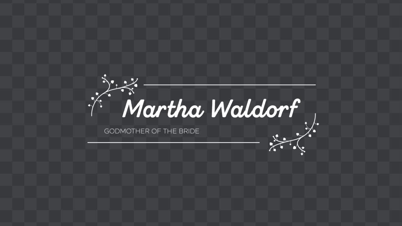Wedding Lower Third 05 Adobe After Effects 2023 Resolution 3840×2160