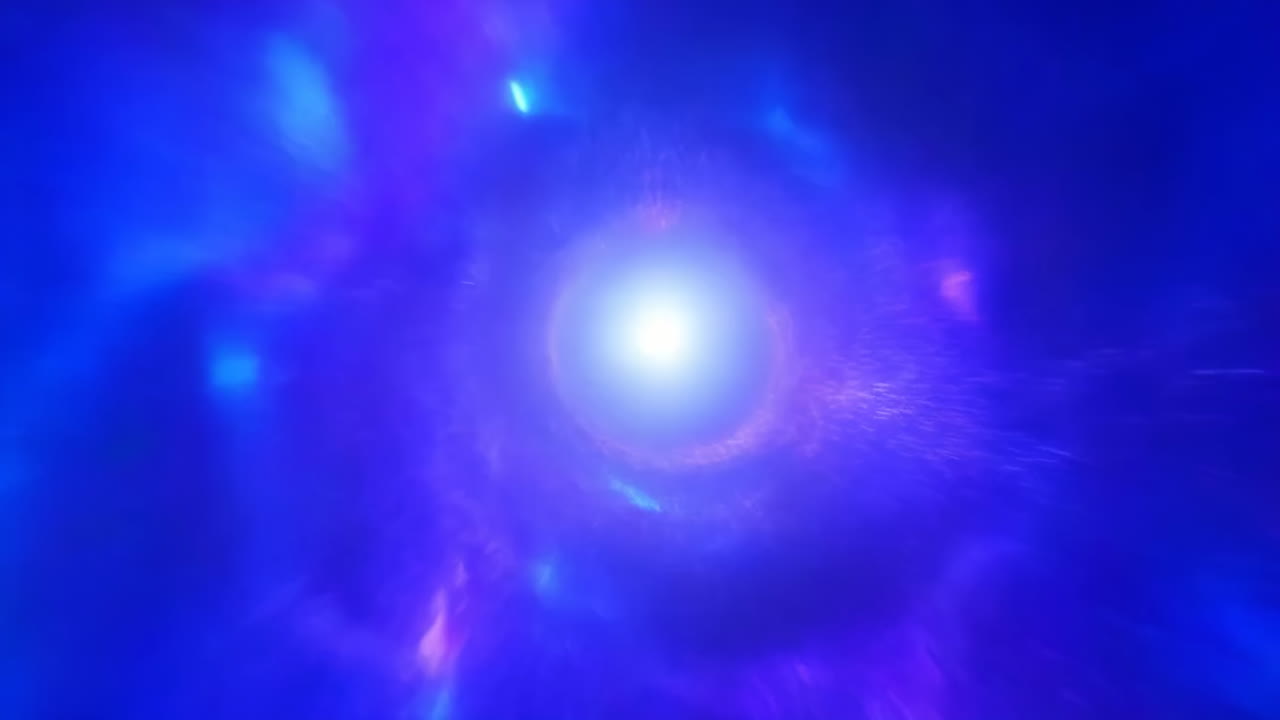 Abstract Cosmic Blue Purple Wormhole