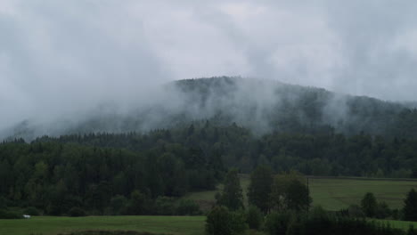misty mountain landscape