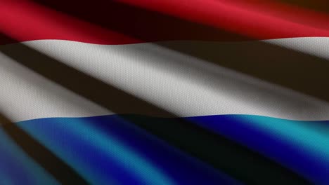 bandera de luxemburgo - animación en bucle