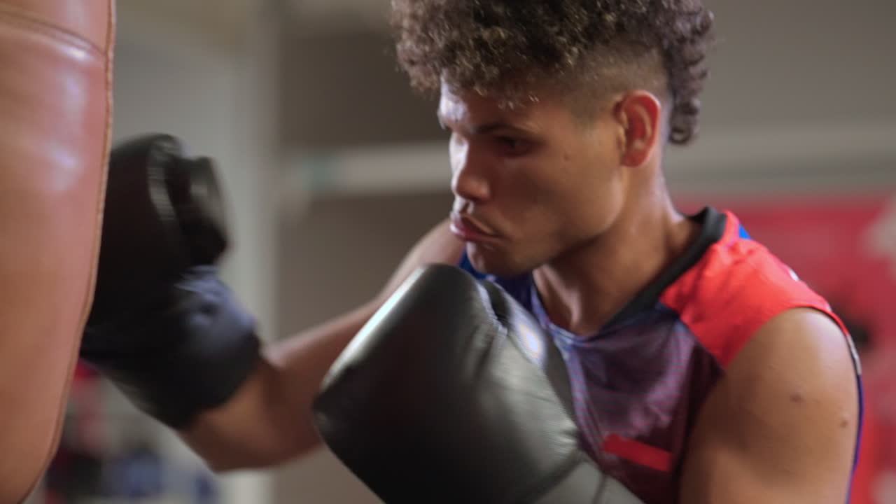 sesión de entrenamiento de boxeo