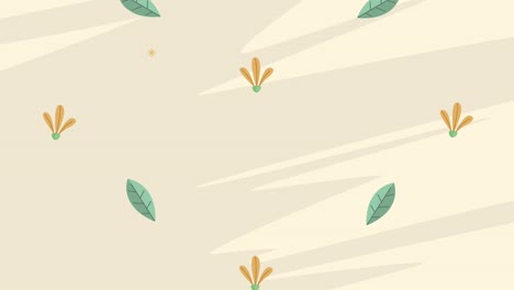 fondo beige con patrón floral
