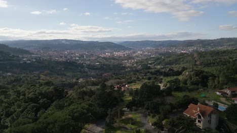 Santomé-Antenne:-üppiges-Ourense,-Spanien-Aussicht