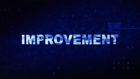improvement text digital noise twitch and glitch effect tv screen loop animation background login