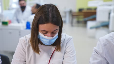 medical students in training