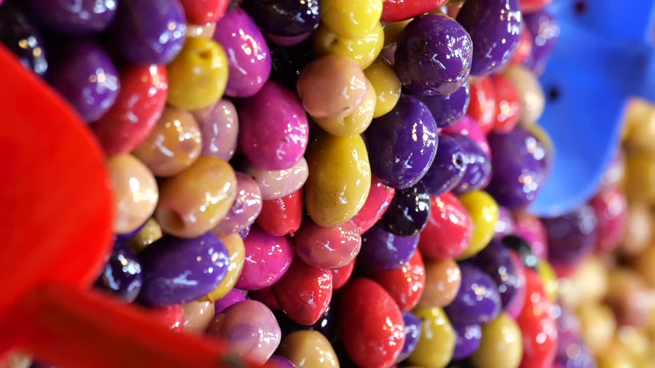 aceitunas de varios colores