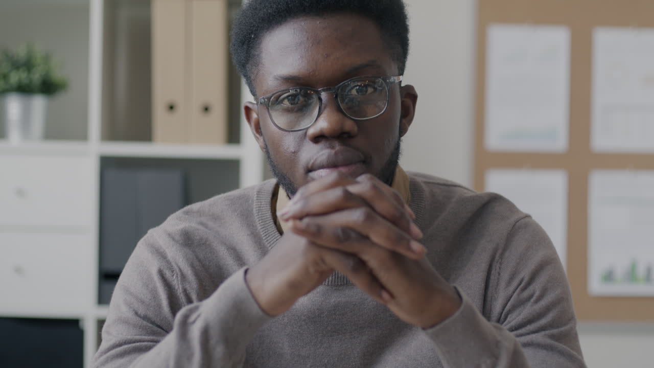Thoughtful Businessman in Office