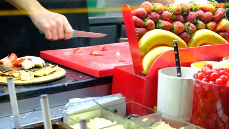 Streetfood-Waffeln-Backen