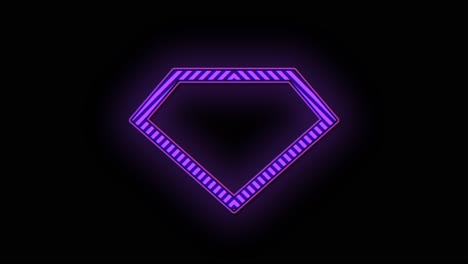 Neon-purple-diamond-shape