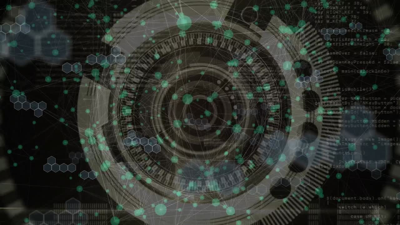 Animation of scope with network of connections